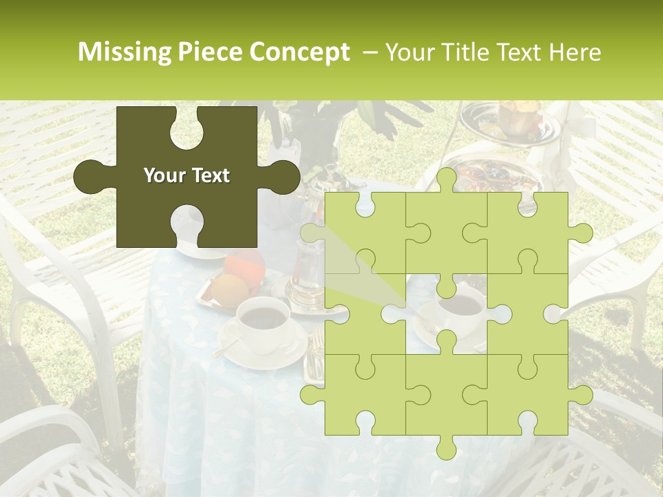 A Table Topped With Plates Of Food And Cups Of Coffee PowerPoint Template