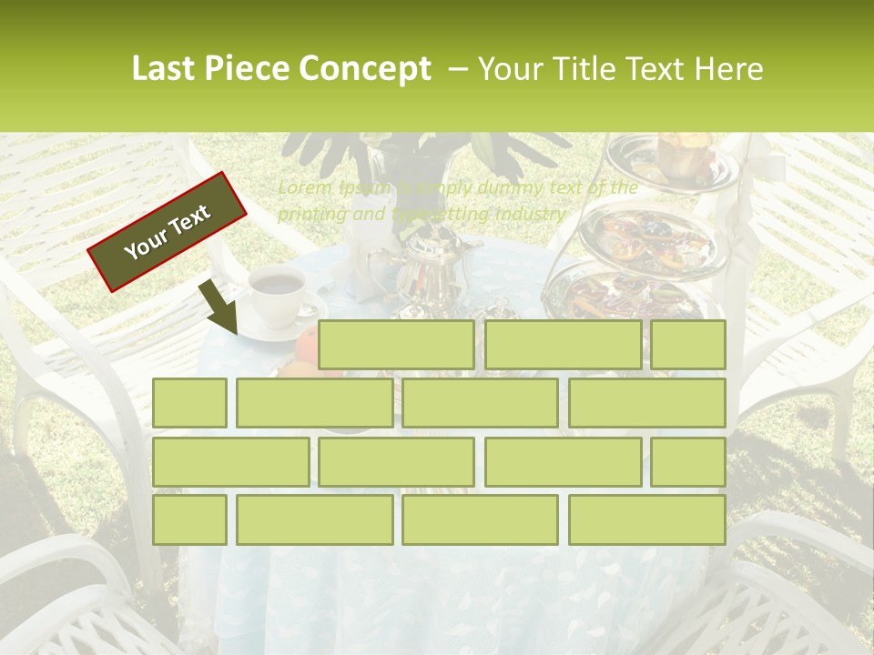 A Table Topped With Plates Of Food And Cups Of Coffee PowerPoint Template