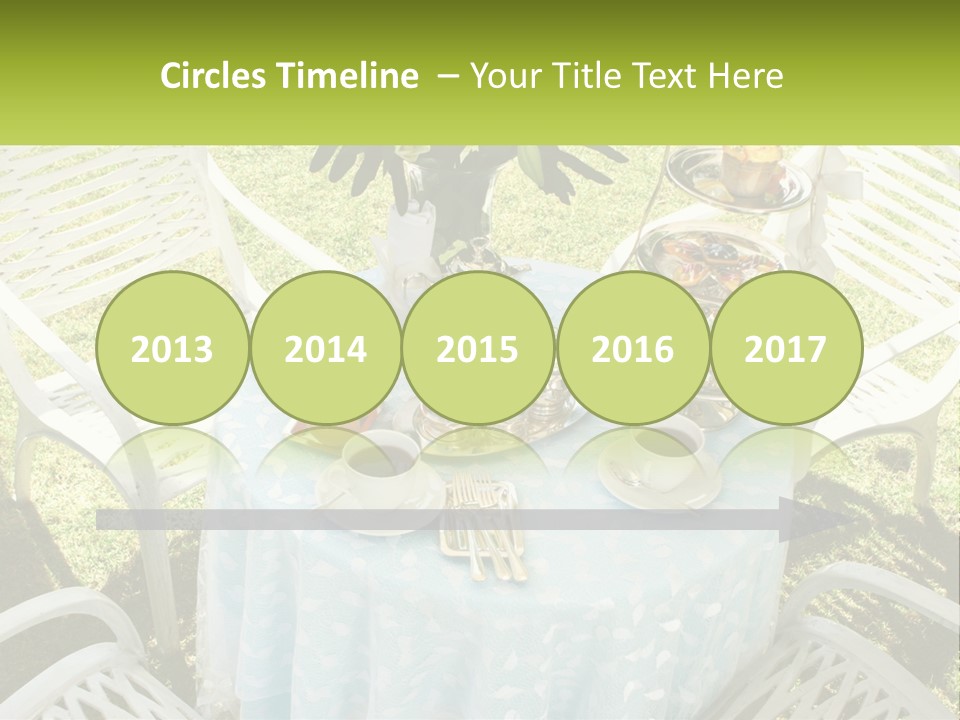 A Table Topped With Plates Of Food And Cups Of Coffee PowerPoint Template