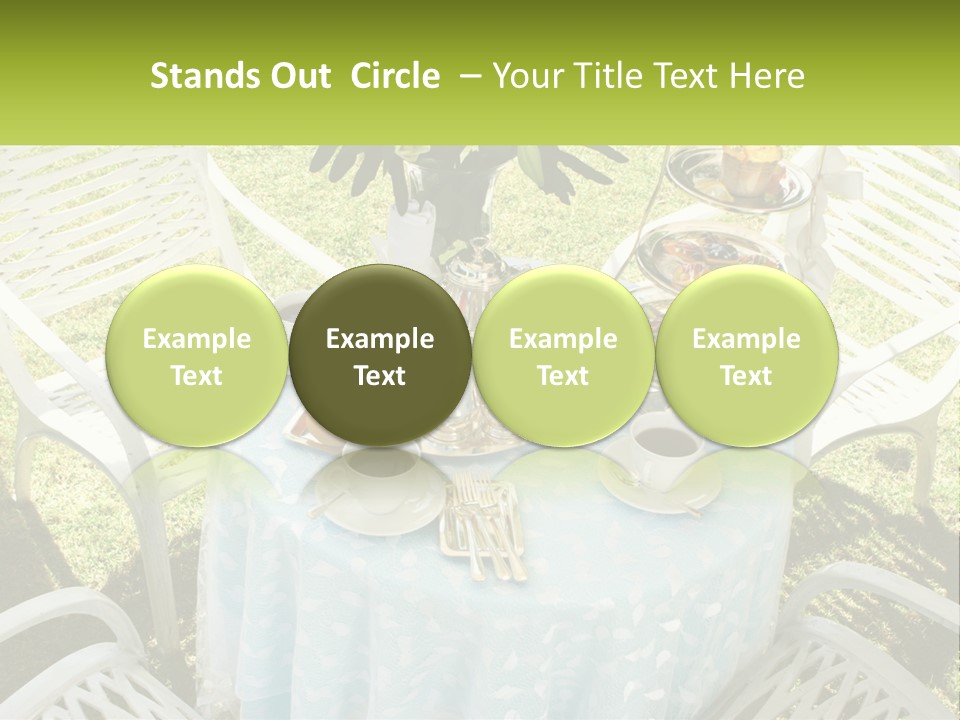 A Table Topped With Plates Of Food And Cups Of Coffee PowerPoint Template