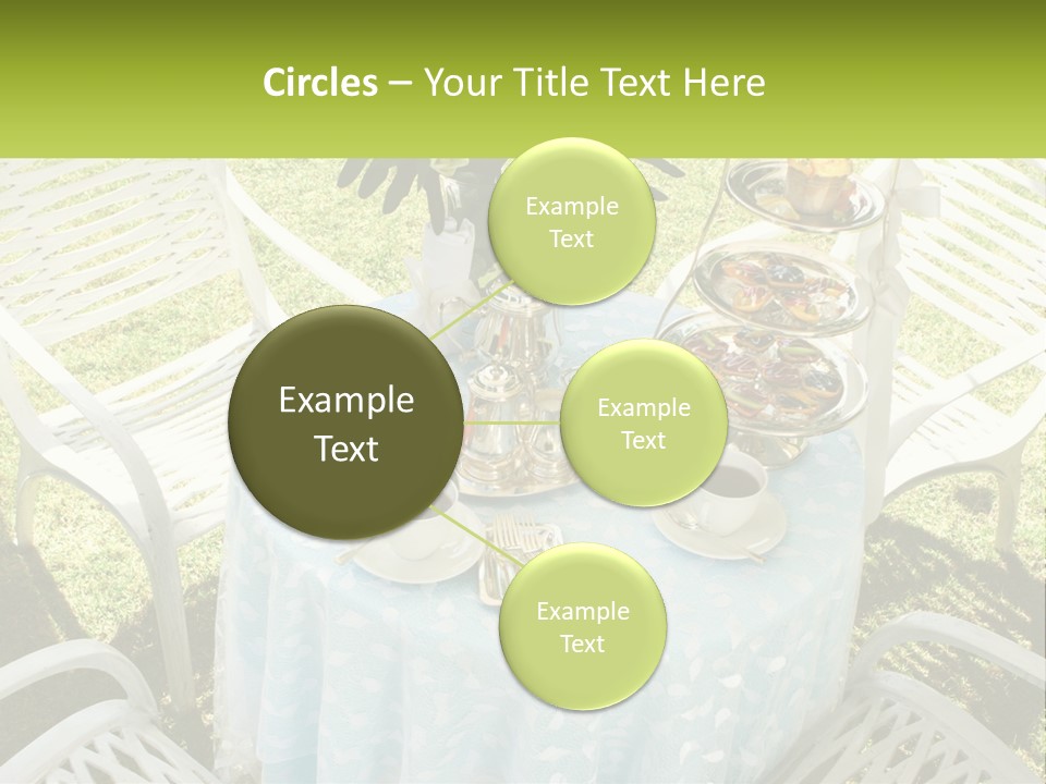A Table Topped With Plates Of Food And Cups Of Coffee PowerPoint Template