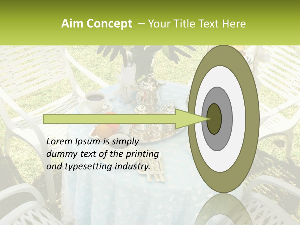 A Table Topped With Plates Of Food And Cups Of Coffee PowerPoint Template