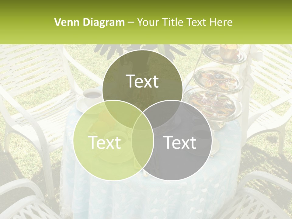 A Table Topped With Plates Of Food And Cups Of Coffee PowerPoint Template