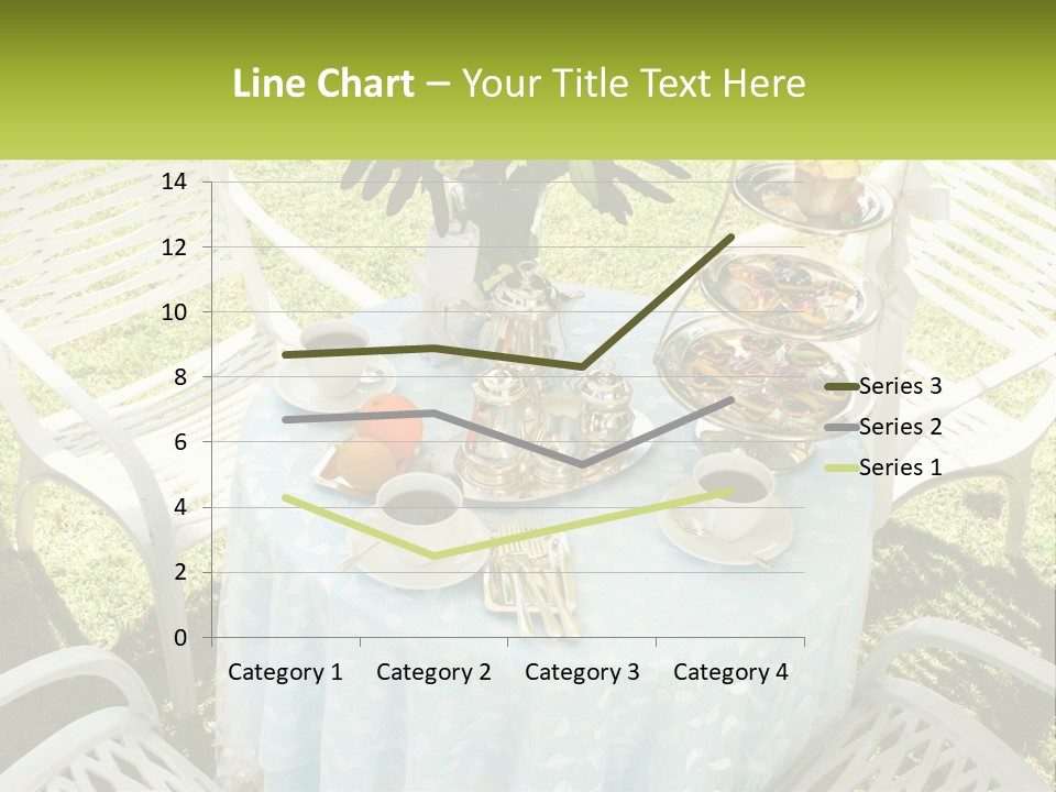 A Table Topped With Plates Of Food And Cups Of Coffee PowerPoint Template