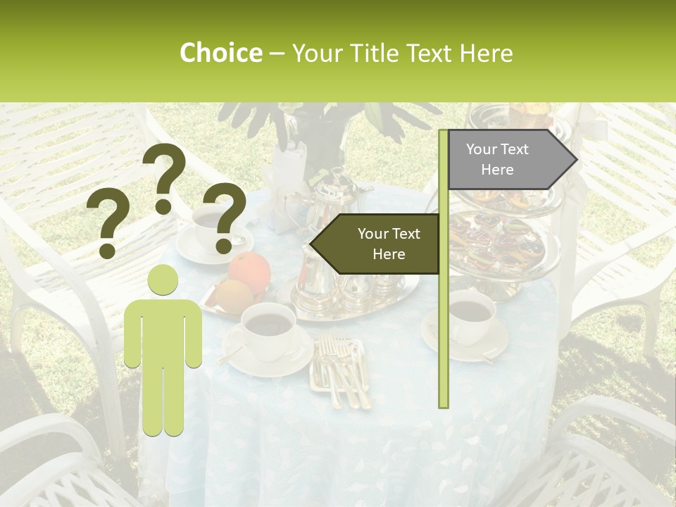 A Table Topped With Plates Of Food And Cups Of Coffee PowerPoint Template