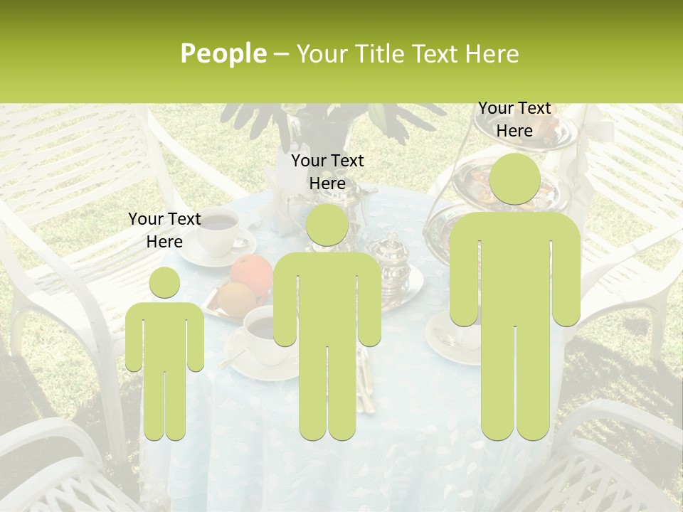 A Table Topped With Plates Of Food And Cups Of Coffee PowerPoint Template