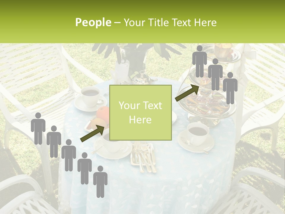 A Table Topped With Plates Of Food And Cups Of Coffee PowerPoint Template