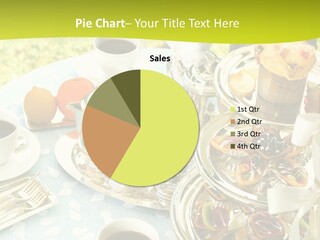 A Table Topped With Cups Of Coffee And Pastries PowerPoint Template