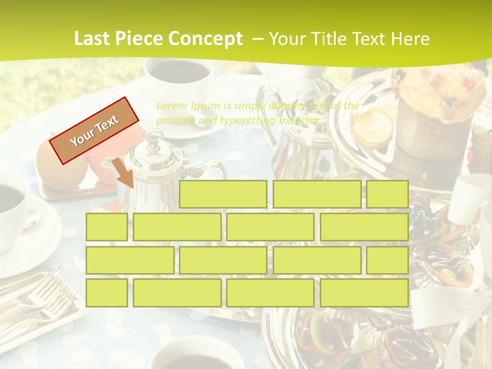 A Table Topped With Cups Of Coffee And Pastries PowerPoint Template