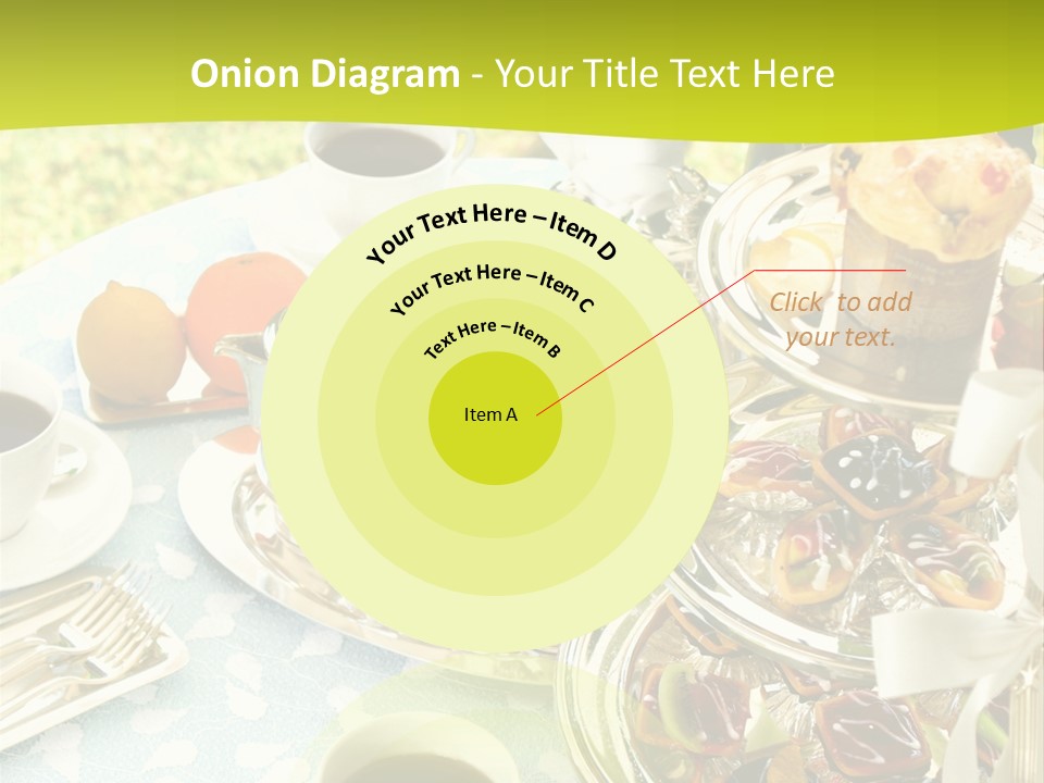 A Table Topped With Cups Of Coffee And Pastries PowerPoint Template