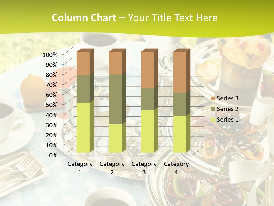 A Table Topped With Cups Of Coffee And Pastries PowerPoint Template
