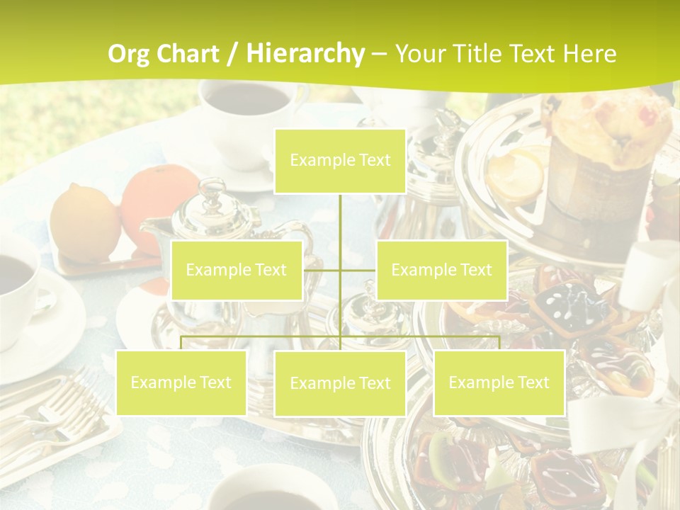 A Table Topped With Cups Of Coffee And Pastries PowerPoint Template