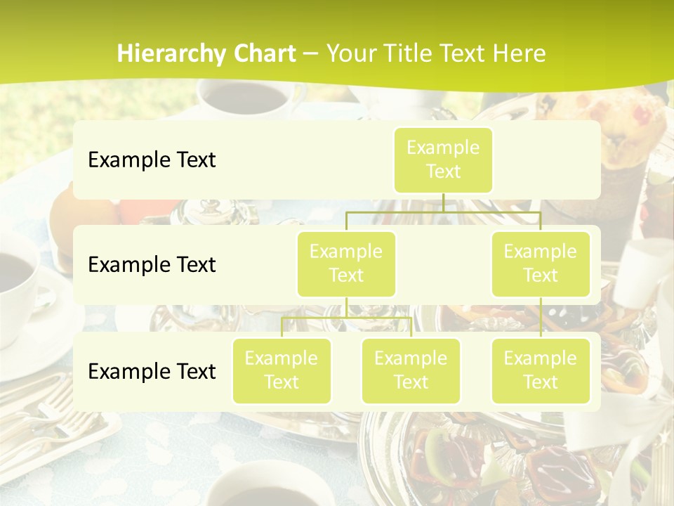 A Table Topped With Cups Of Coffee And Pastries PowerPoint Template