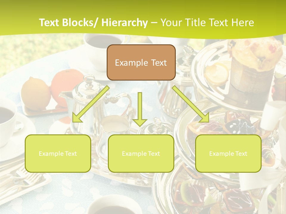 A Table Topped With Cups Of Coffee And Pastries PowerPoint Template