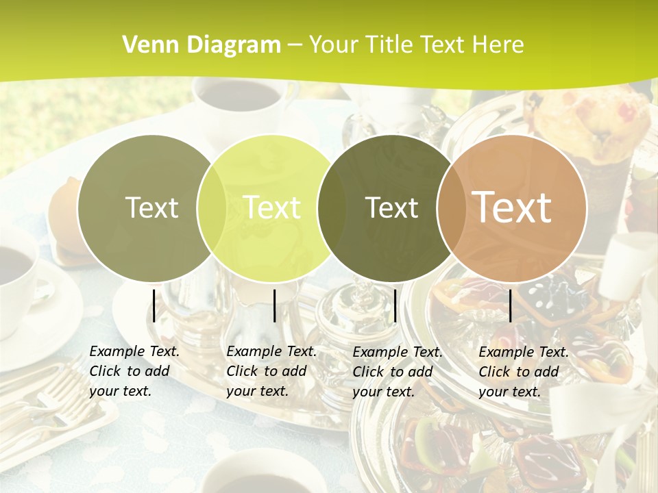 A Table Topped With Cups Of Coffee And Pastries PowerPoint Template