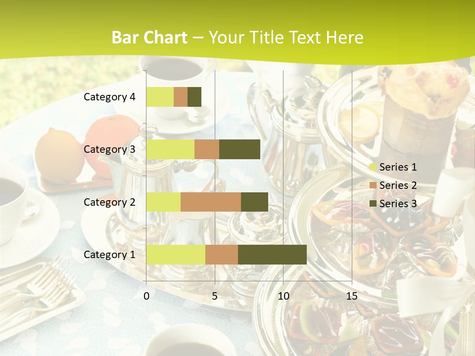 A Table Topped With Cups Of Coffee And Pastries PowerPoint Template