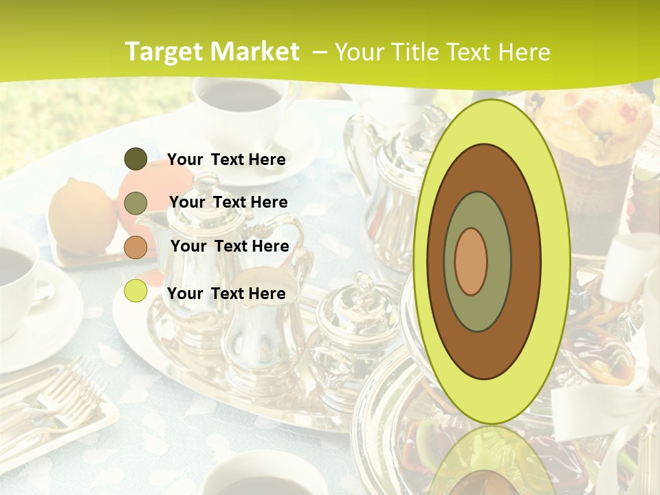A Table Topped With Cups Of Coffee And Pastries PowerPoint Template