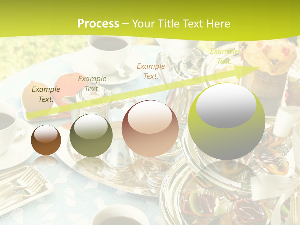 A Table Topped With Cups Of Coffee And Pastries PowerPoint Template