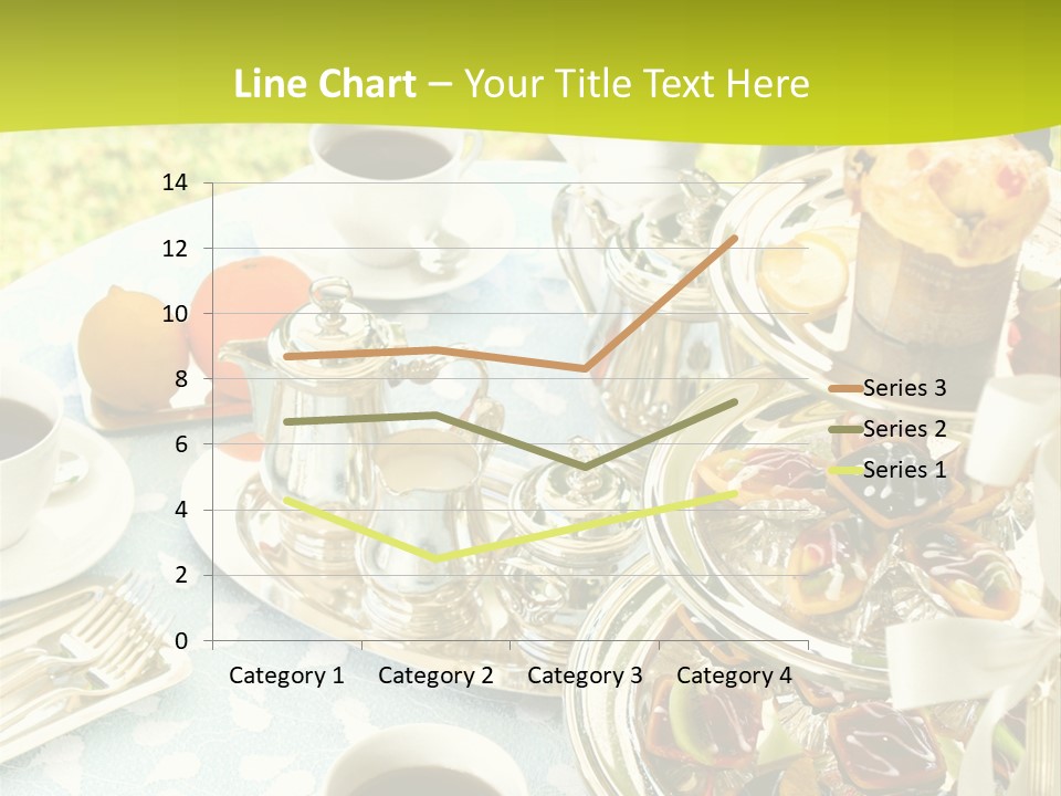 A Table Topped With Cups Of Coffee And Pastries PowerPoint Template