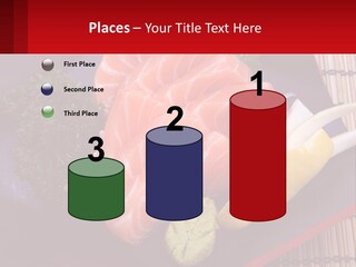 A Plate Of Fish And Vegetables On A Table PowerPoint Template