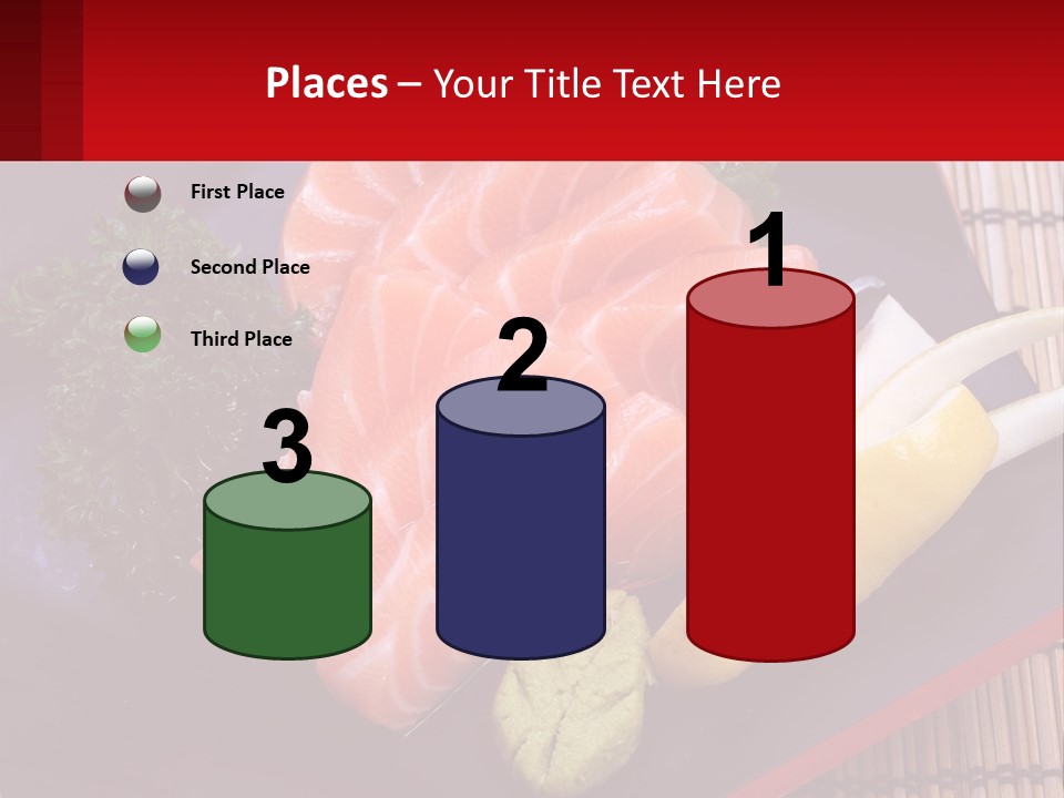 A Plate Of Fish And Vegetables On A Table PowerPoint Template