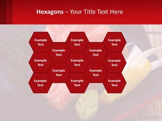 A Plate Of Fish And Vegetables On A Table PowerPoint Template