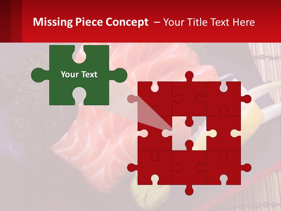 A Plate Of Fish And Vegetables On A Table PowerPoint Template