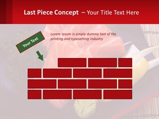 A Plate Of Fish And Vegetables On A Table PowerPoint Template