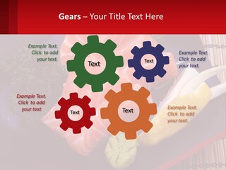 A Plate Of Fish And Vegetables On A Table PowerPoint Template