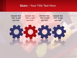 A Plate Of Fish And Vegetables On A Table PowerPoint Template