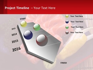 A Plate Of Fish And Vegetables On A Table PowerPoint Template