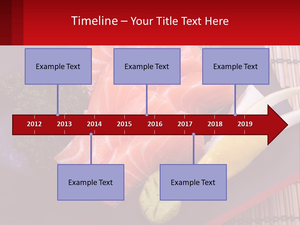 A Plate Of Fish And Vegetables On A Table PowerPoint Template