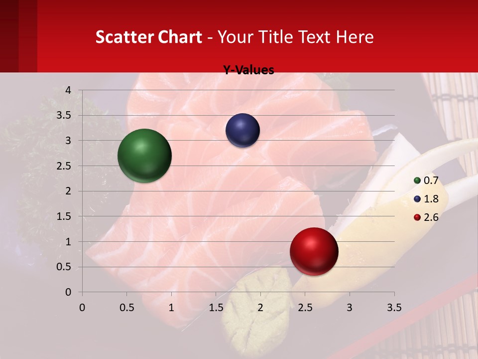 A Plate Of Fish And Vegetables On A Table PowerPoint Template