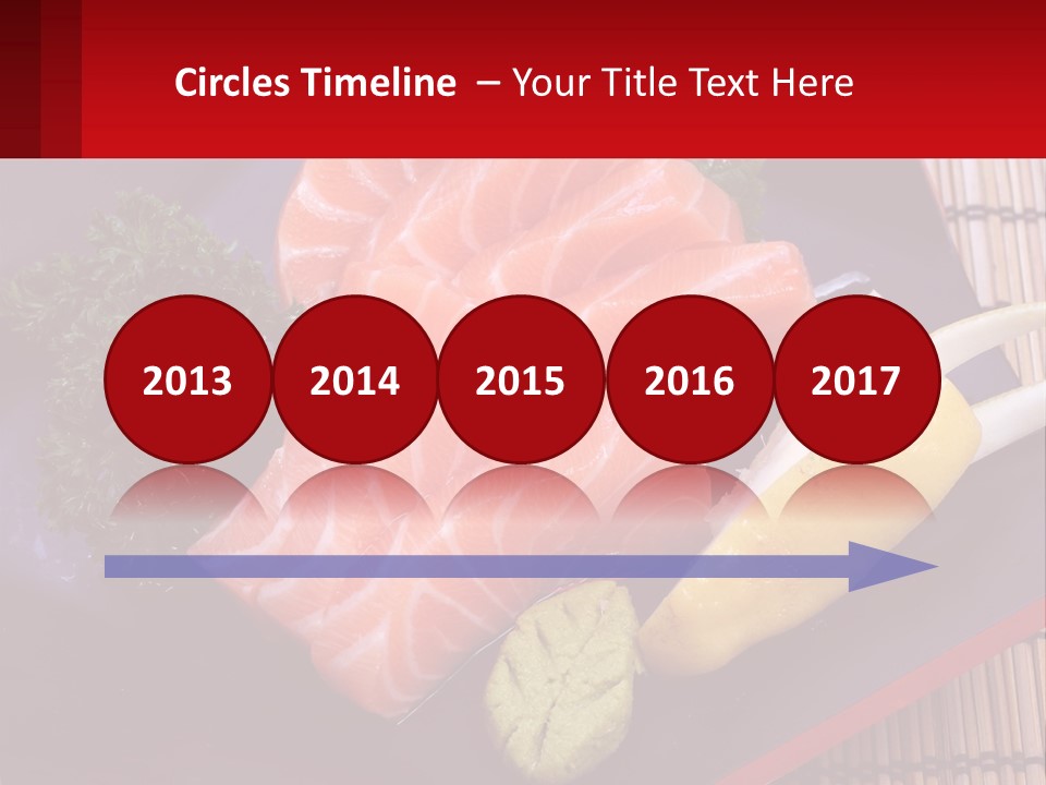 A Plate Of Fish And Vegetables On A Table PowerPoint Template