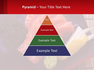 A Plate Of Fish And Vegetables On A Table PowerPoint Template