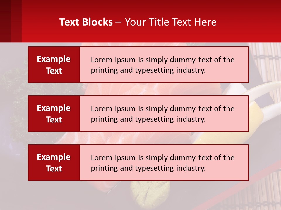 A Plate Of Fish And Vegetables On A Table PowerPoint Template