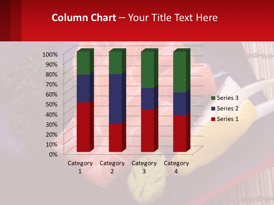A Plate Of Fish And Vegetables On A Table PowerPoint Template