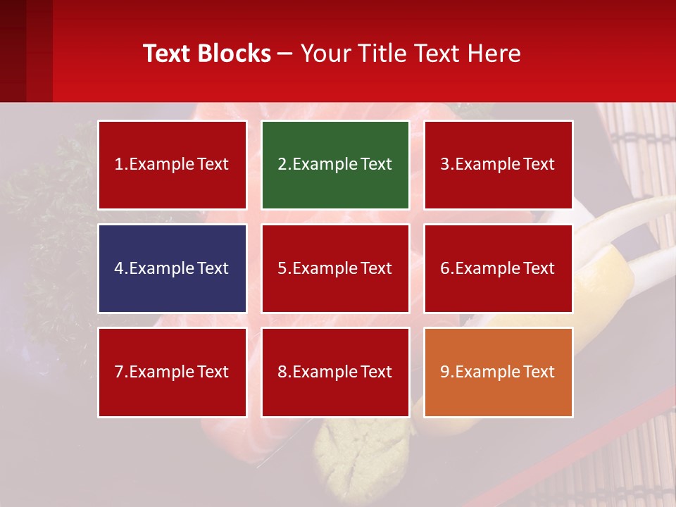 A Plate Of Fish And Vegetables On A Table PowerPoint Template