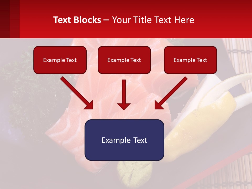 A Plate Of Fish And Vegetables On A Table PowerPoint Template