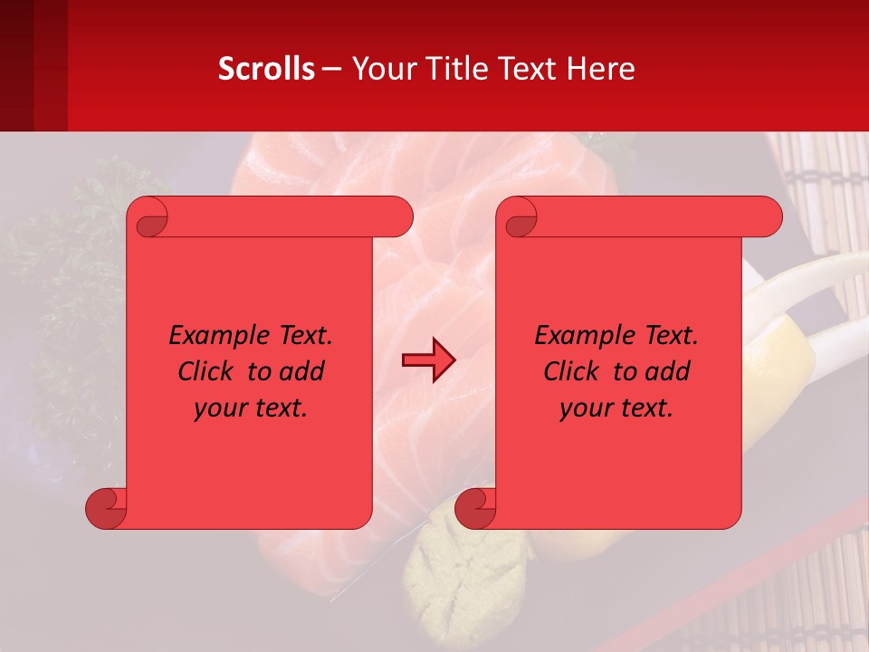 A Plate Of Fish And Vegetables On A Table PowerPoint Template