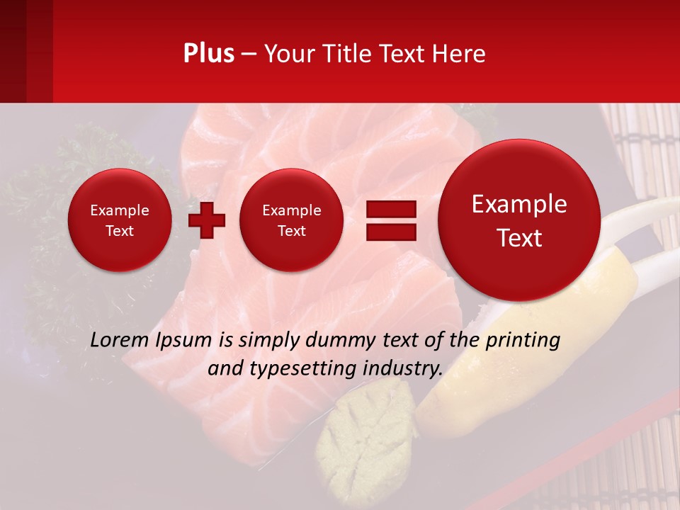 A Plate Of Fish And Vegetables On A Table PowerPoint Template