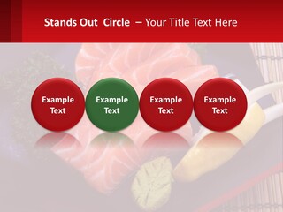 A Plate Of Fish And Vegetables On A Table PowerPoint Template