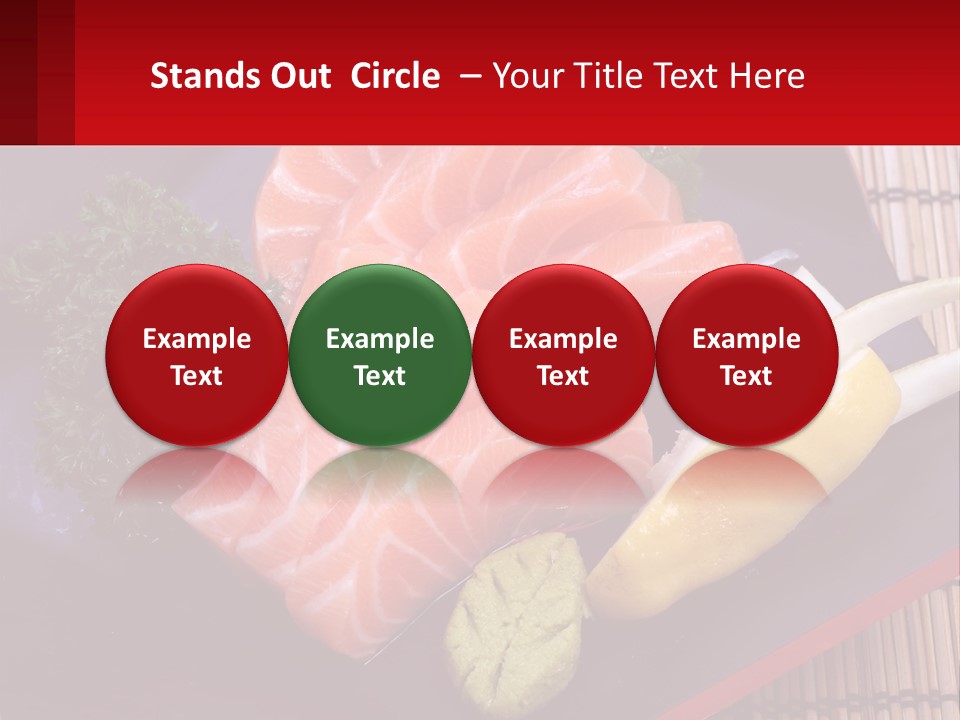 A Plate Of Fish And Vegetables On A Table PowerPoint Template