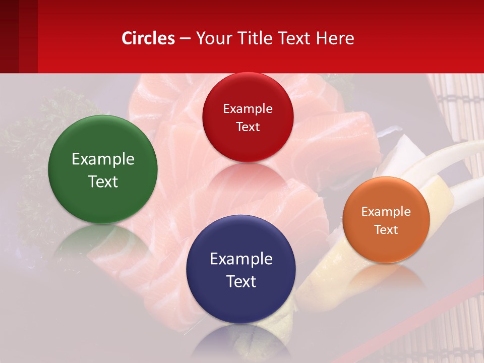 A Plate Of Fish And Vegetables On A Table PowerPoint Template