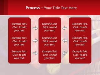 A Plate Of Fish And Vegetables On A Table PowerPoint Template