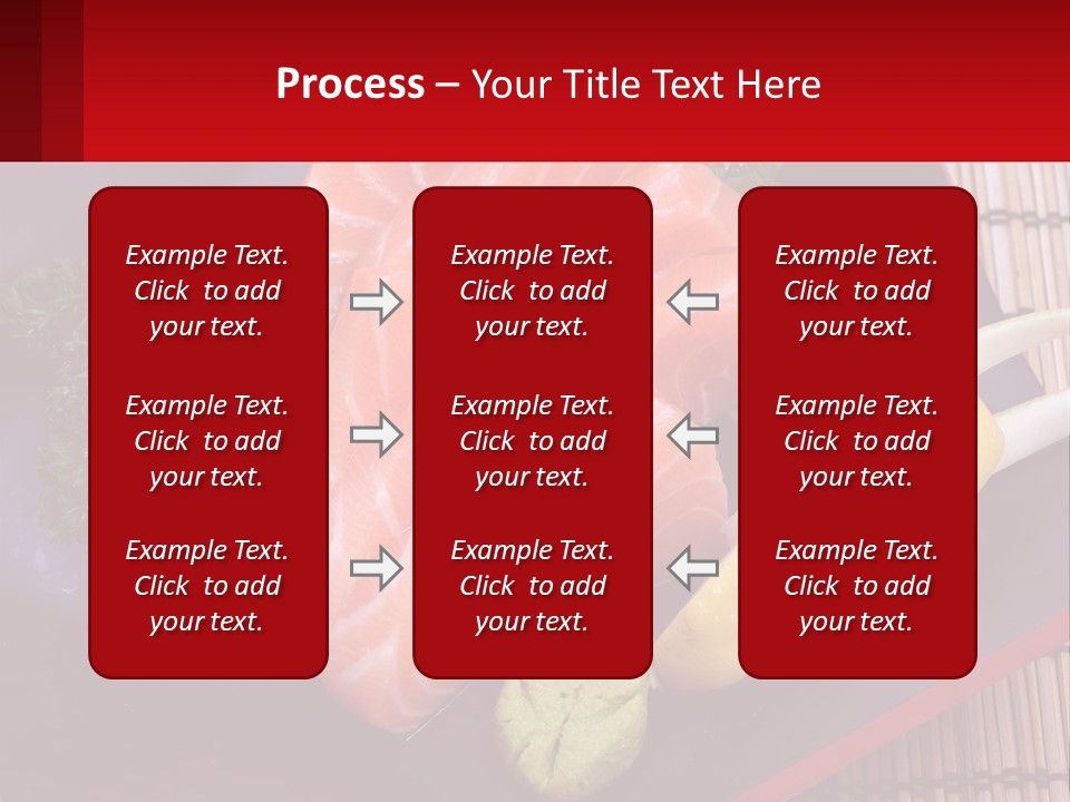 A Plate Of Fish And Vegetables On A Table PowerPoint Template
