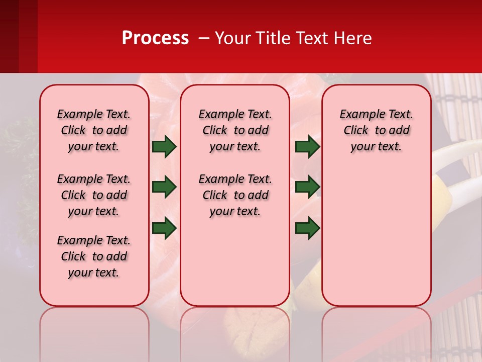 A Plate Of Fish And Vegetables On A Table PowerPoint Template