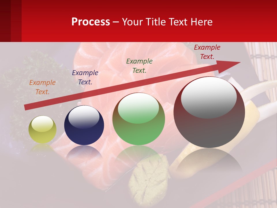 A Plate Of Fish And Vegetables On A Table PowerPoint Template