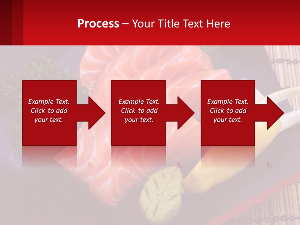 A Plate Of Fish And Vegetables On A Table PowerPoint Template