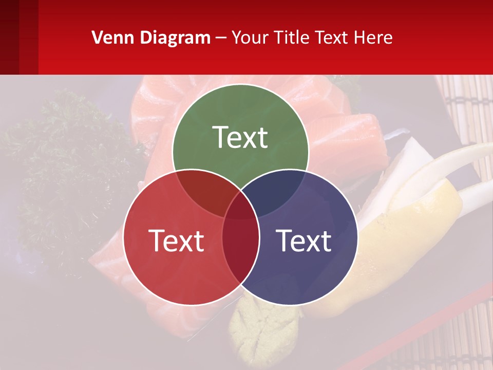 A Plate Of Fish And Vegetables On A Table PowerPoint Template